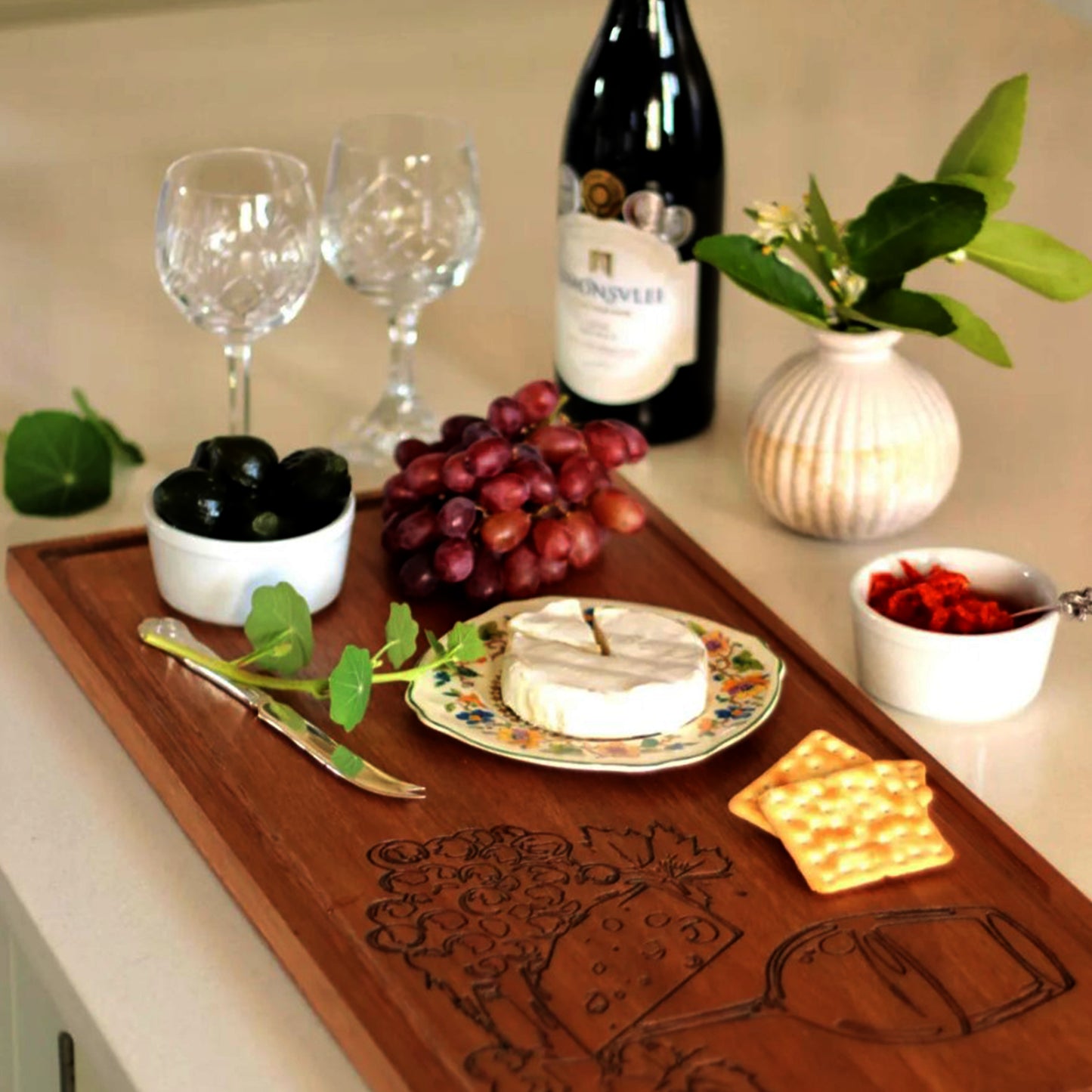 Cheese and Wine Board
