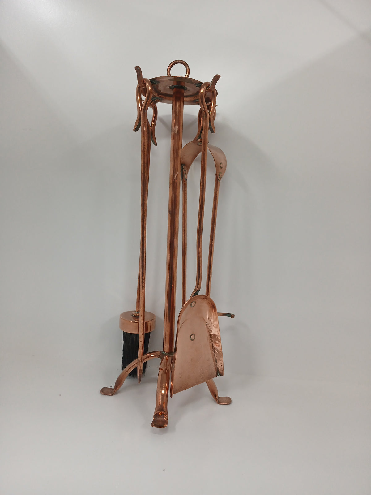 Copper Fire Iron Set