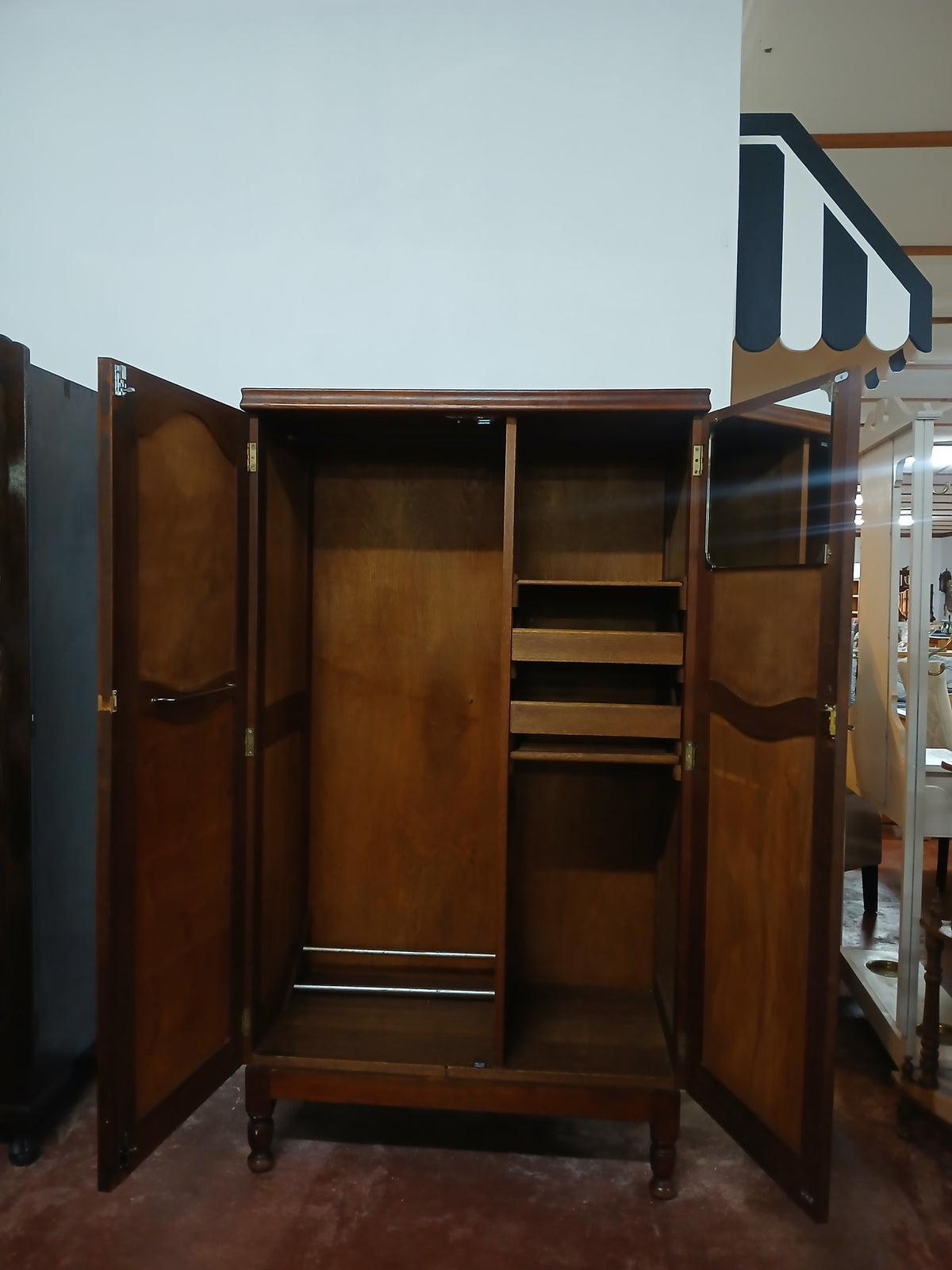Teak 2 Door Wardrobe