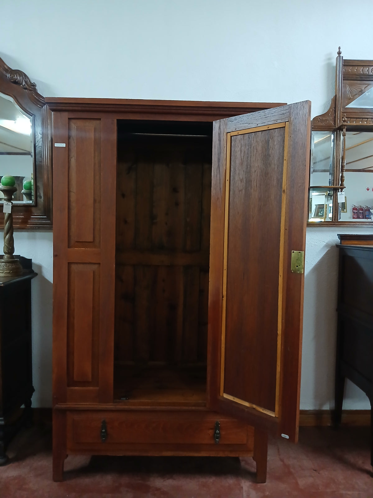 Teak 1 Door Hanging Wardrobe