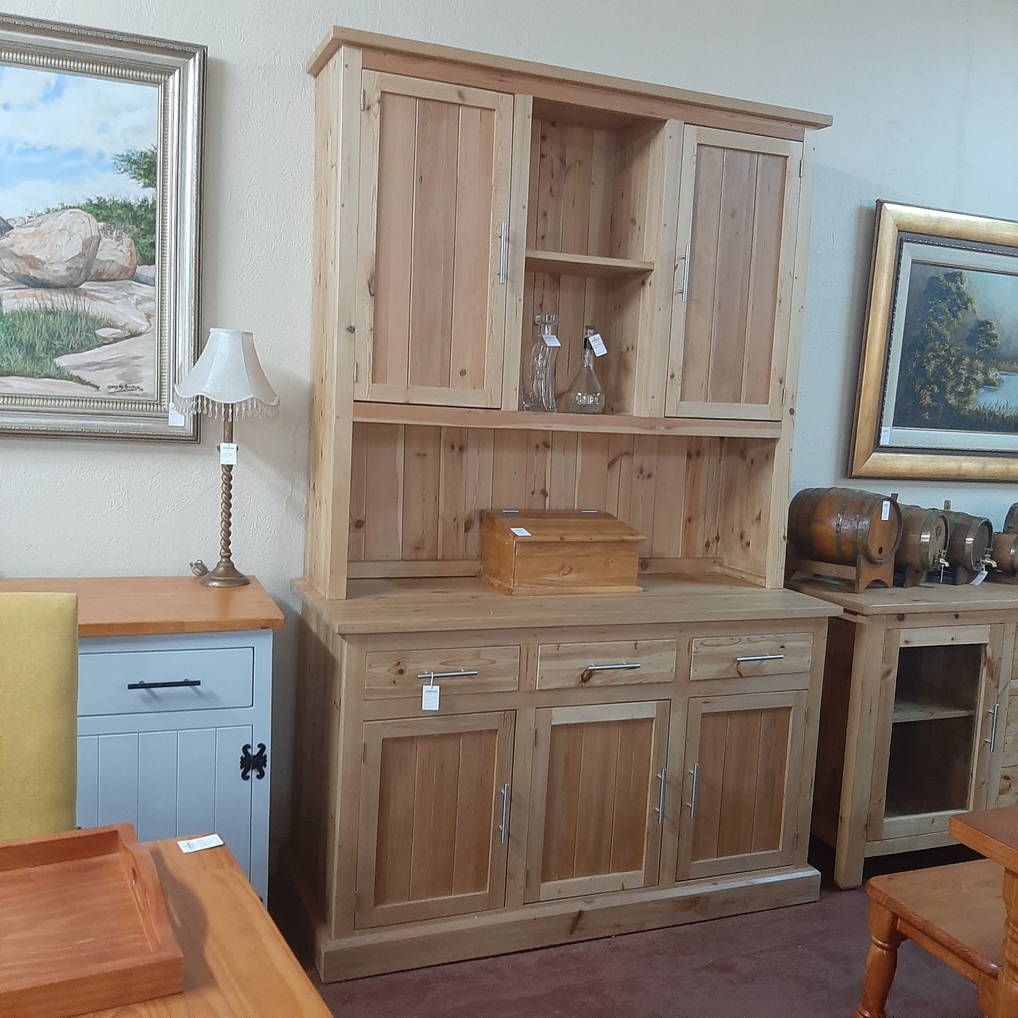 3 Door/Drawer Old Oregon pine dresser