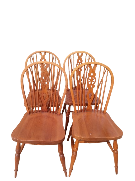 Set Of 4 Windsor Dining Chairs