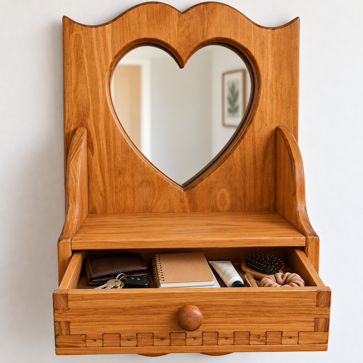 Heart shaped Wall Mirror