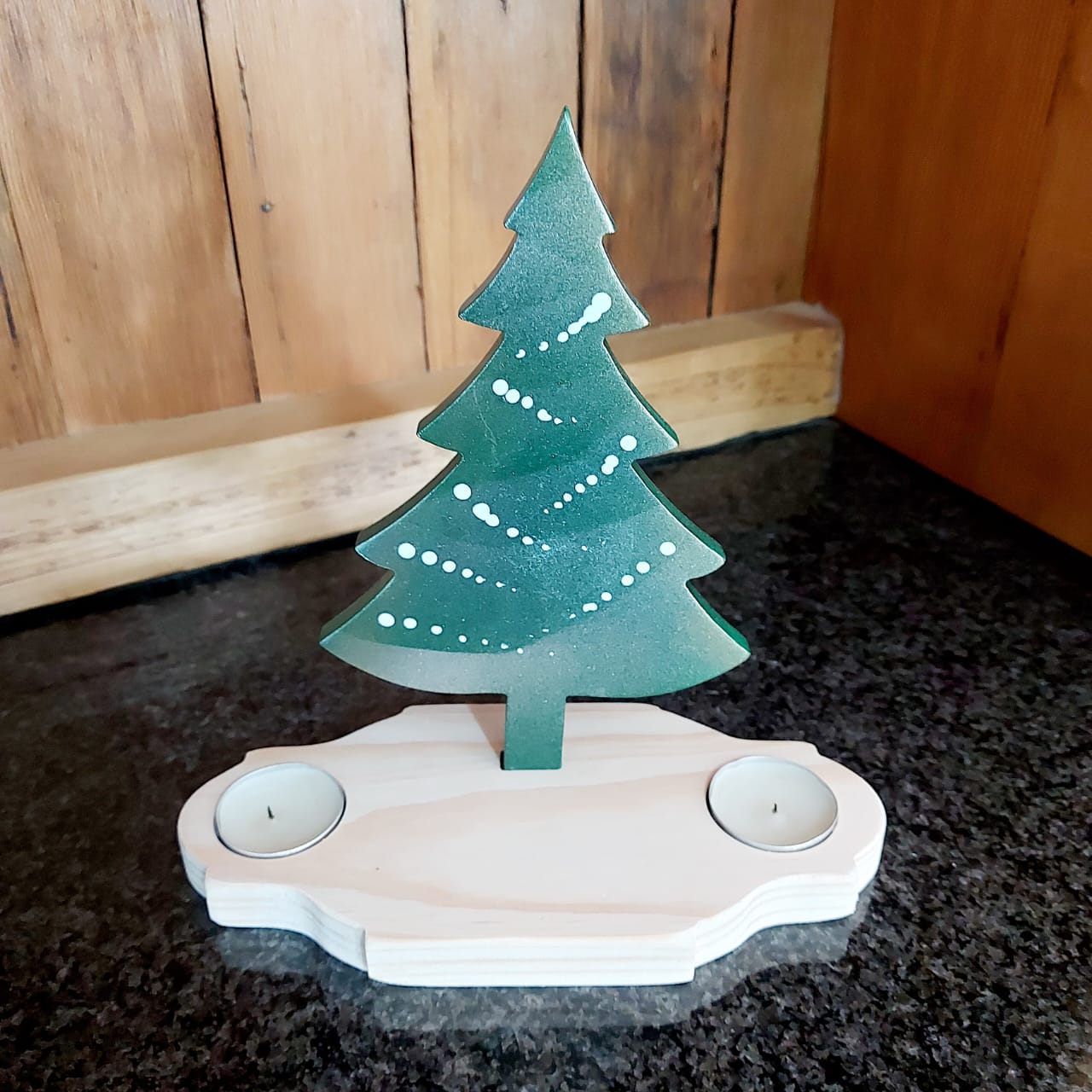 1 Christmas tree & 2 candle board