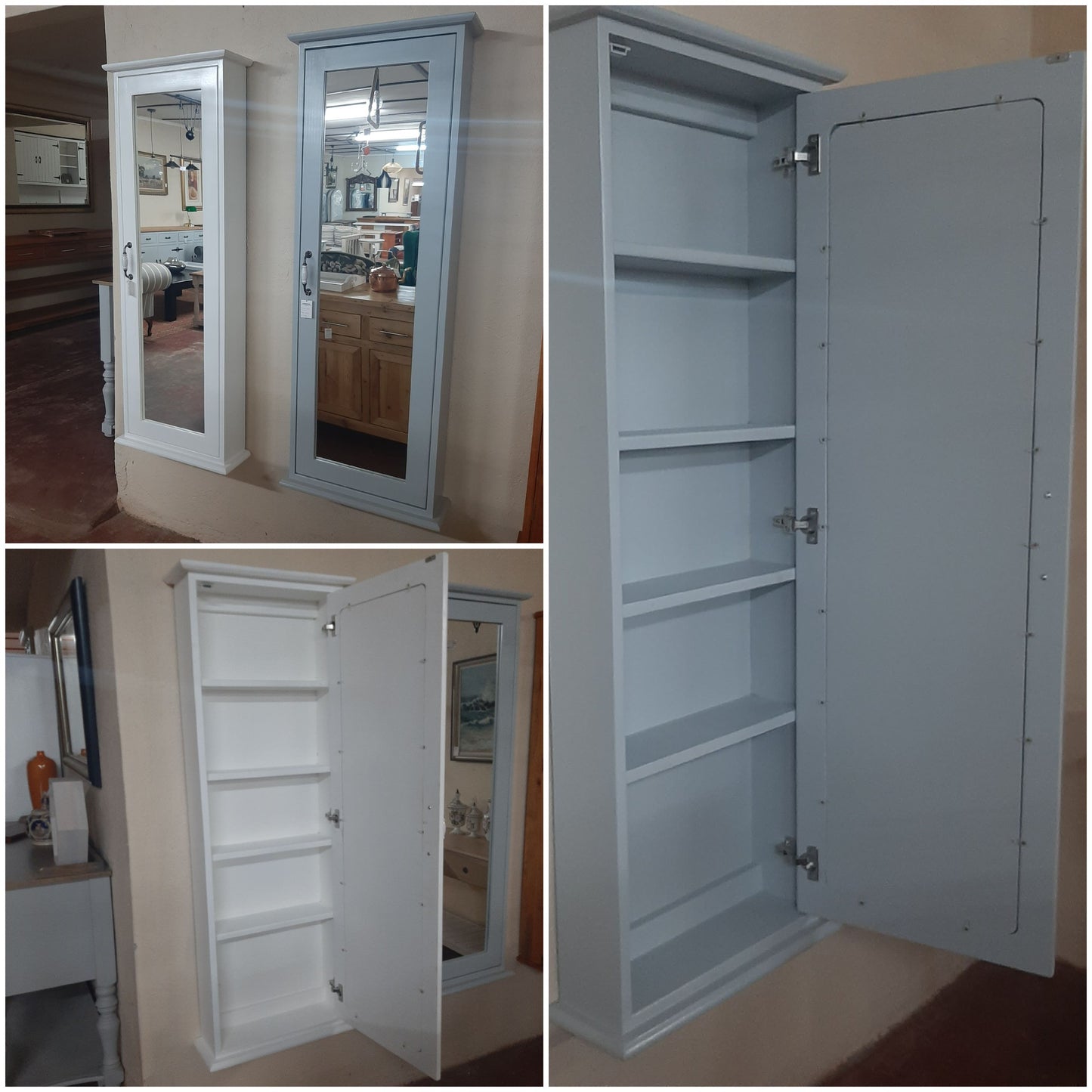 1 Door mirror cabinet