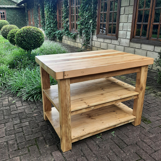 1,2 Oregon pine 3 tier Island