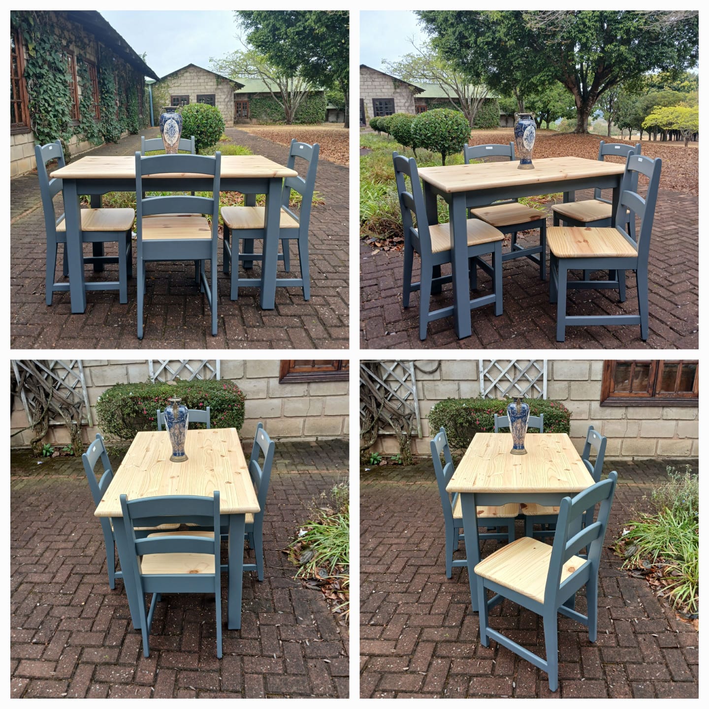 1,2x70 2 tone dining set