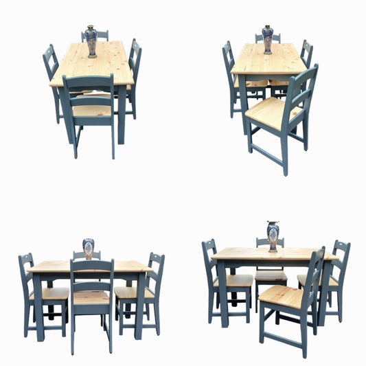 1,2x90 dining table & chairs