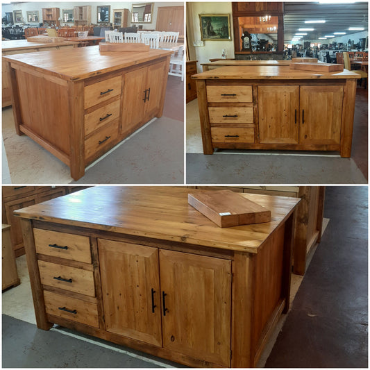 1,7x1,1 Old Oregon pine Kitchen Island