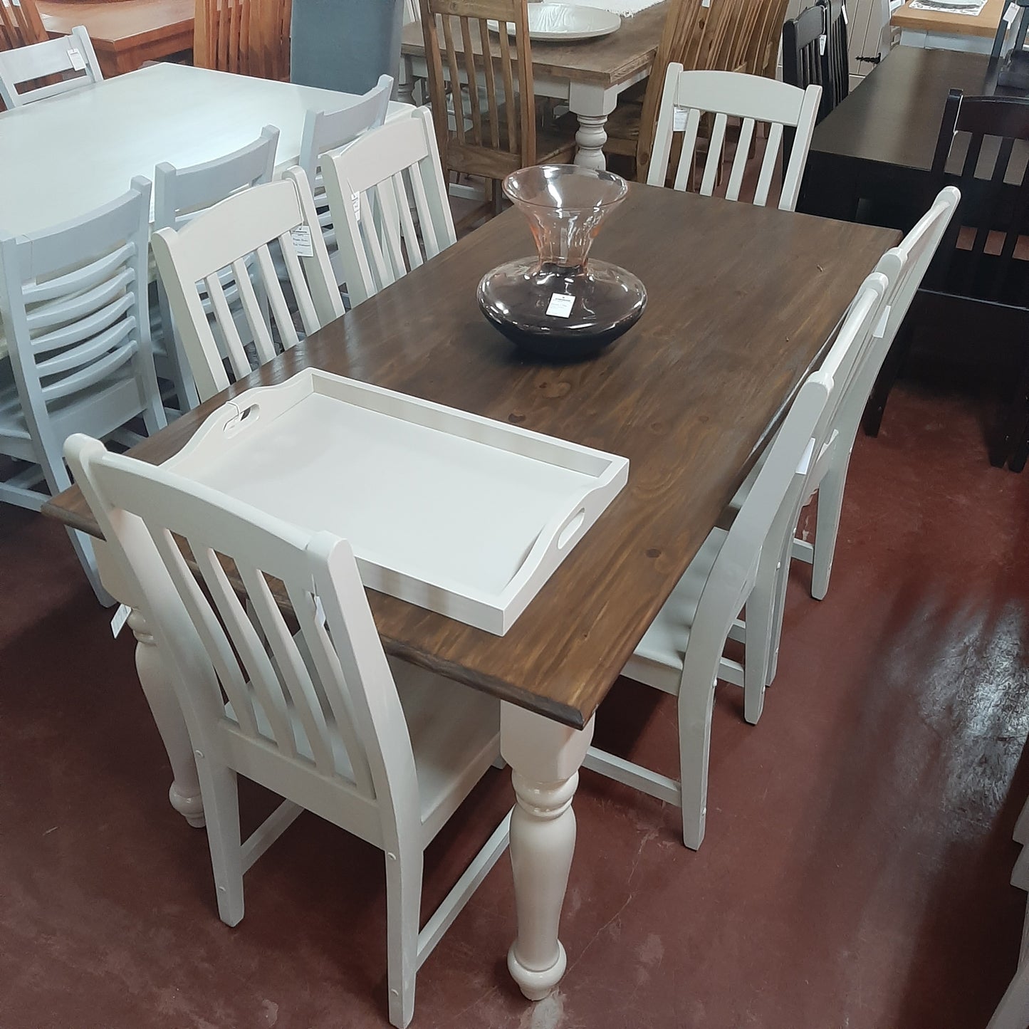 1,8 x 90 dining table Imbuia top