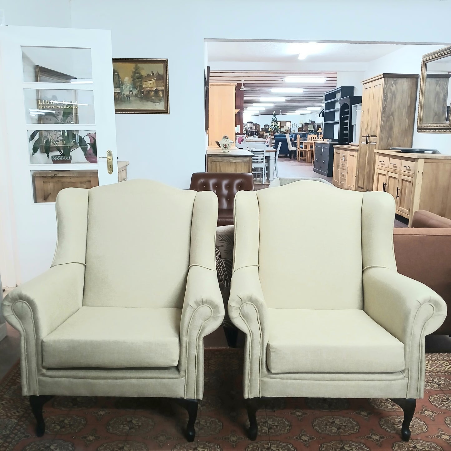 Wingback chairs