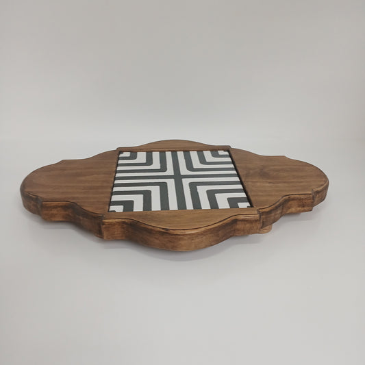 Thick board with tile