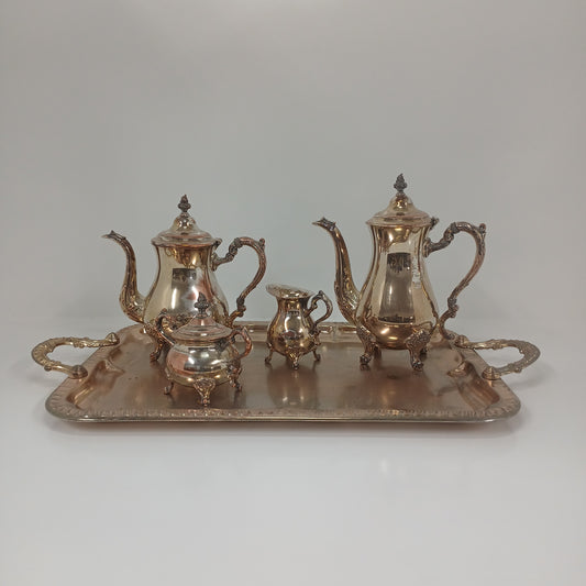 Vintage Silver Tea set of 5