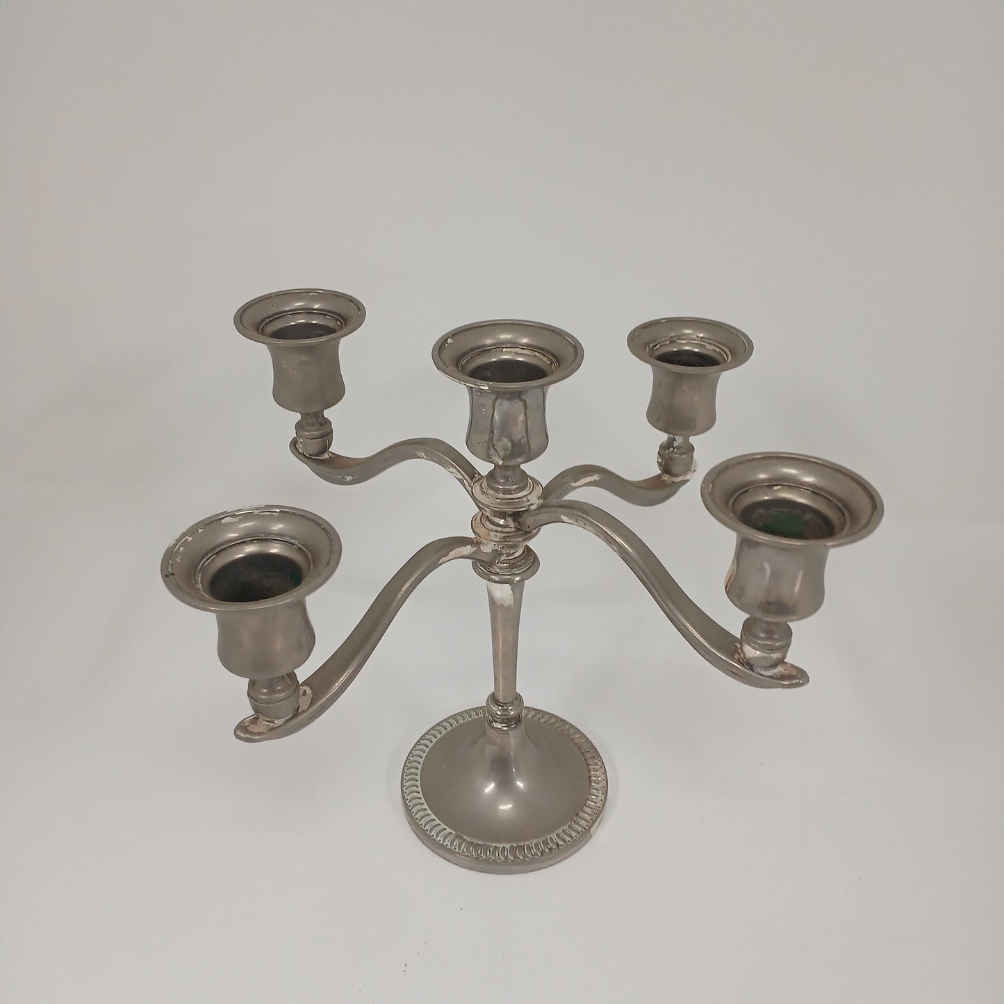 Pewter Small 5 Candle Holder