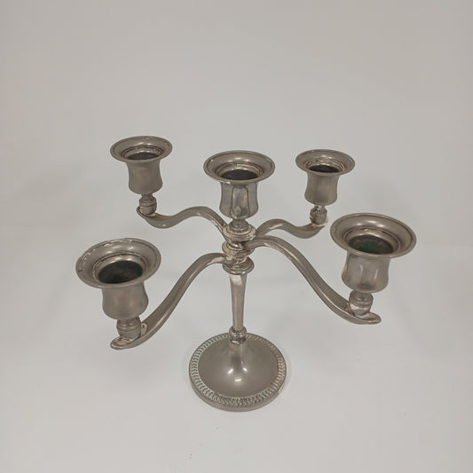 Pewter Small 5 Candle Holder