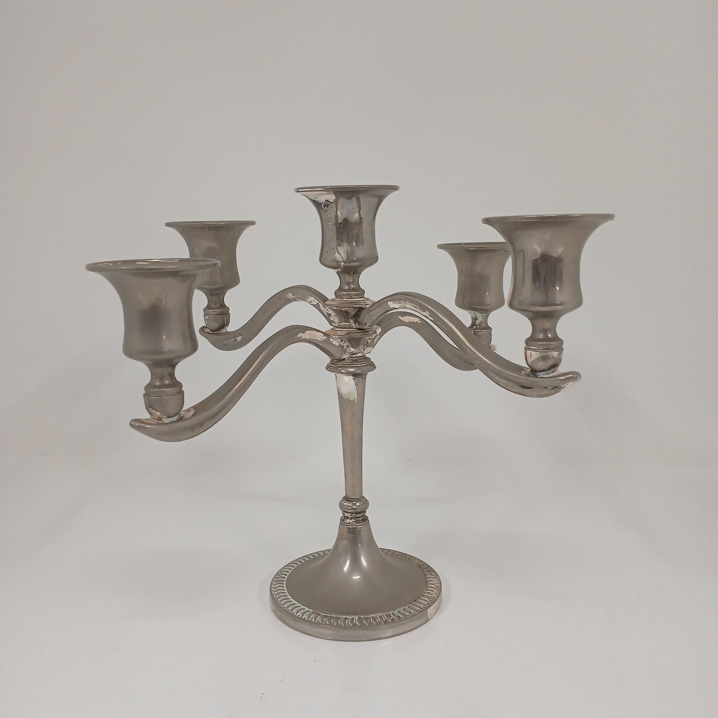 Pewter Small 5 Candle Holder