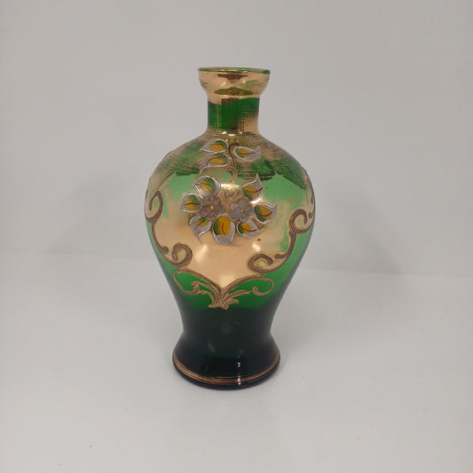 Venetian Green Glass Vase
