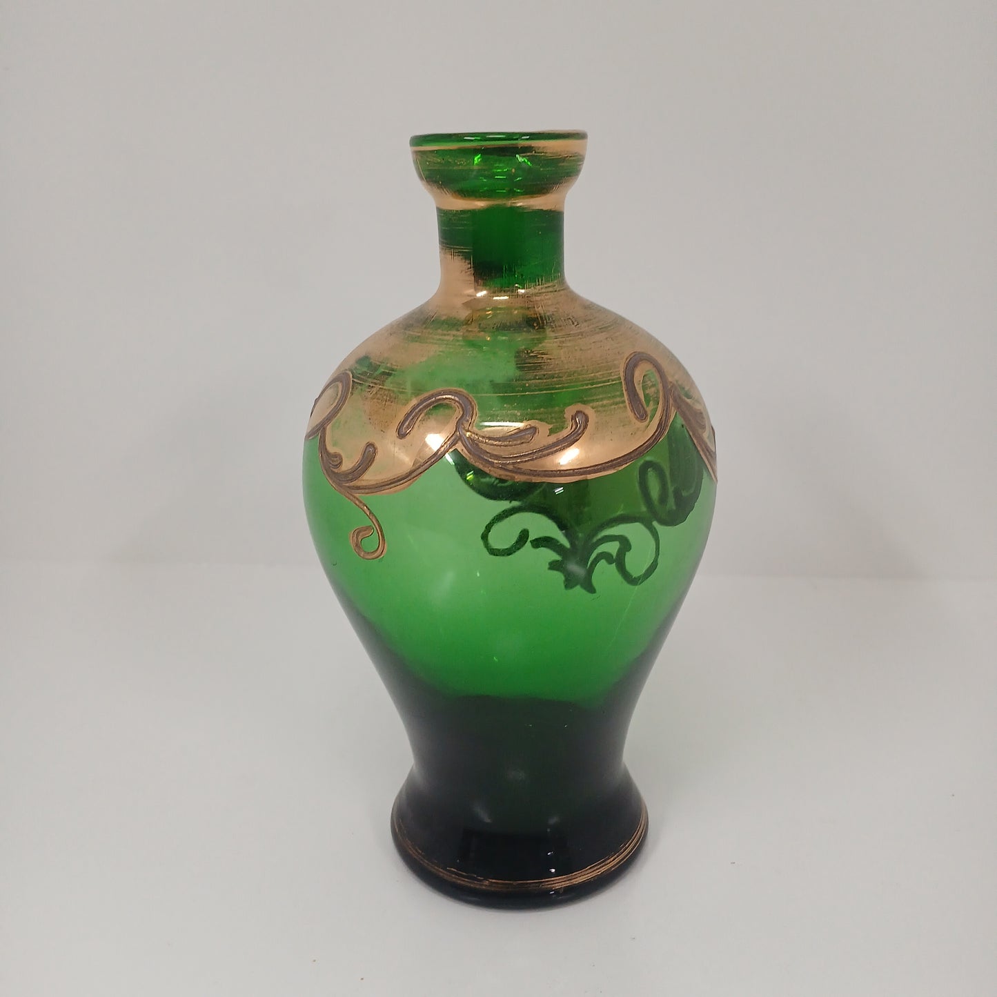 Venetian Green Glass Vase