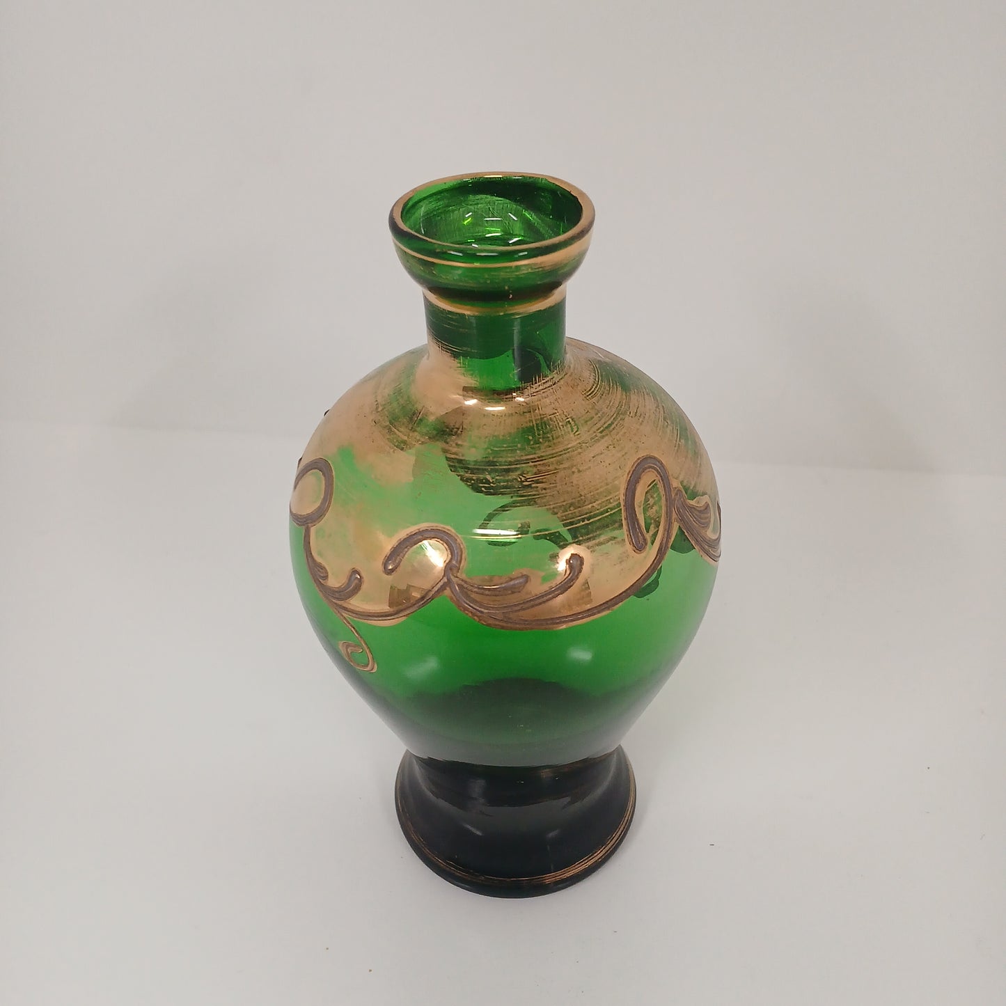 Venetian Green Glass Vase