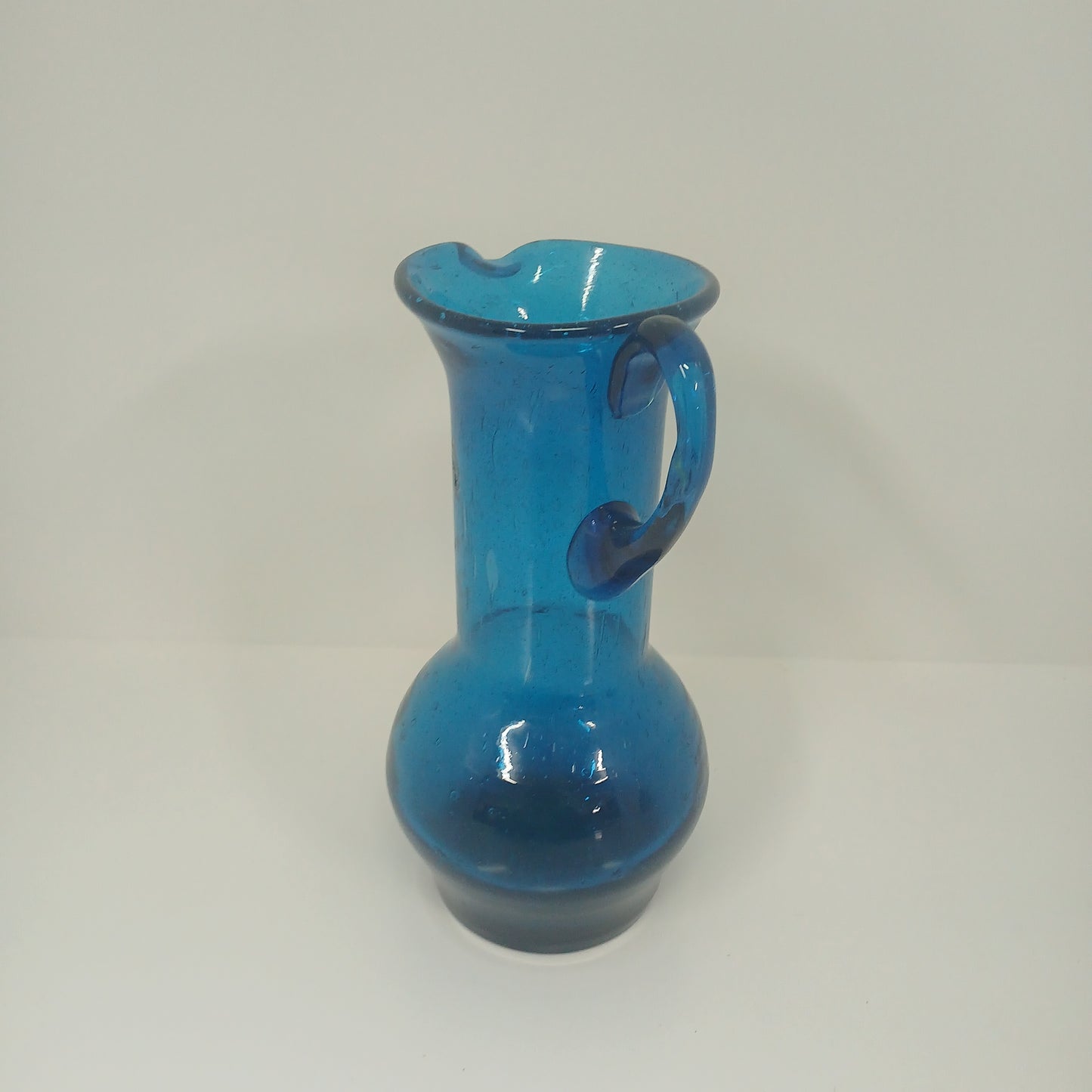 Blue Vase with Handle