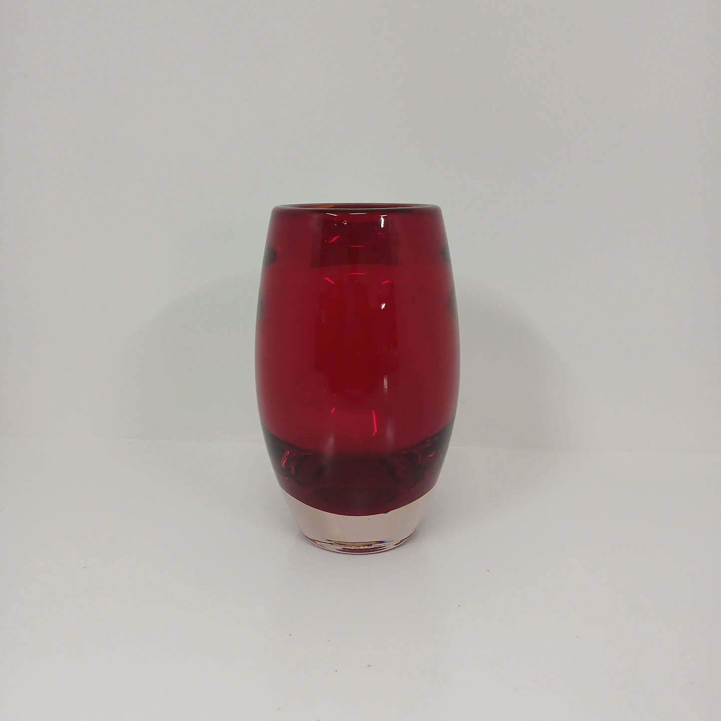 Red Italian Heavy Vase