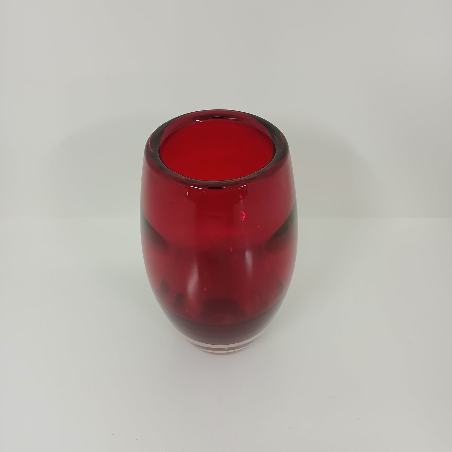 Red Italian Heavy Vase