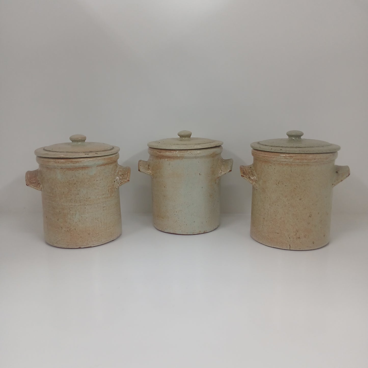 Stoneware Set of 3 Pots
