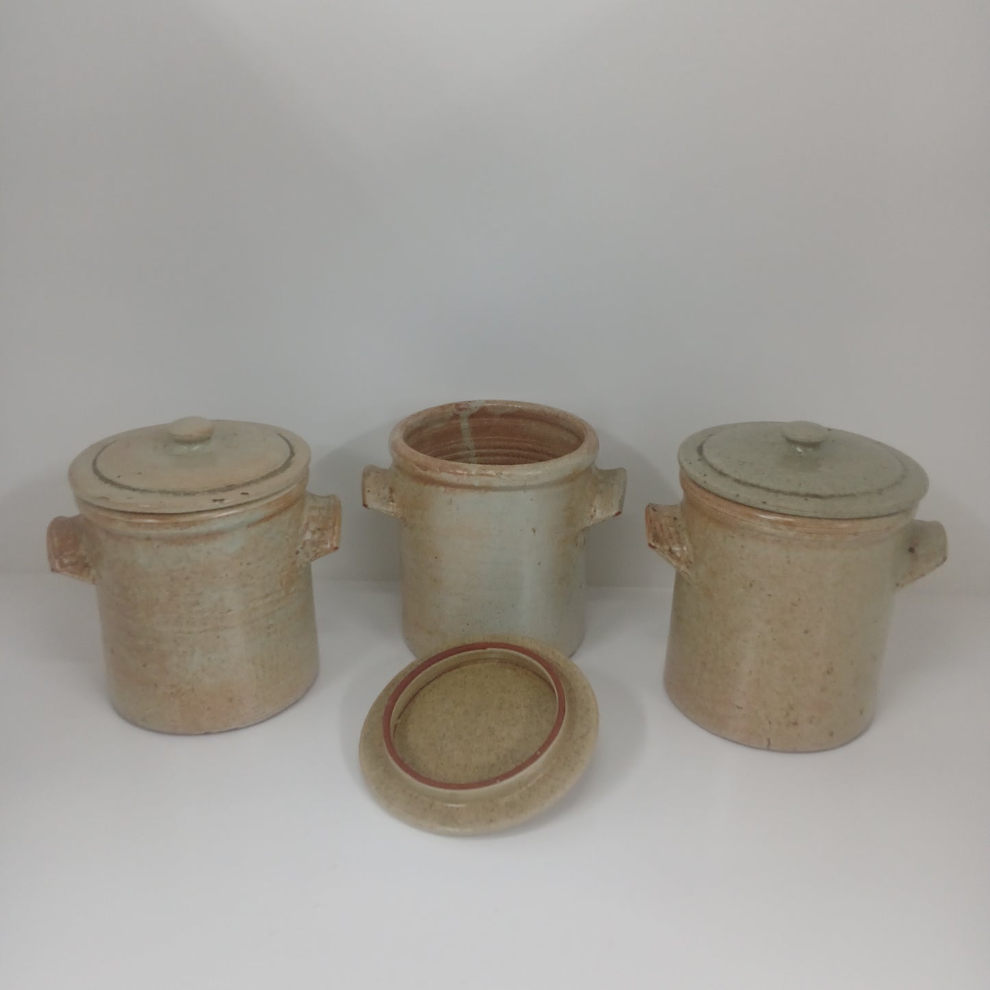 Stoneware Set of 3 Pots