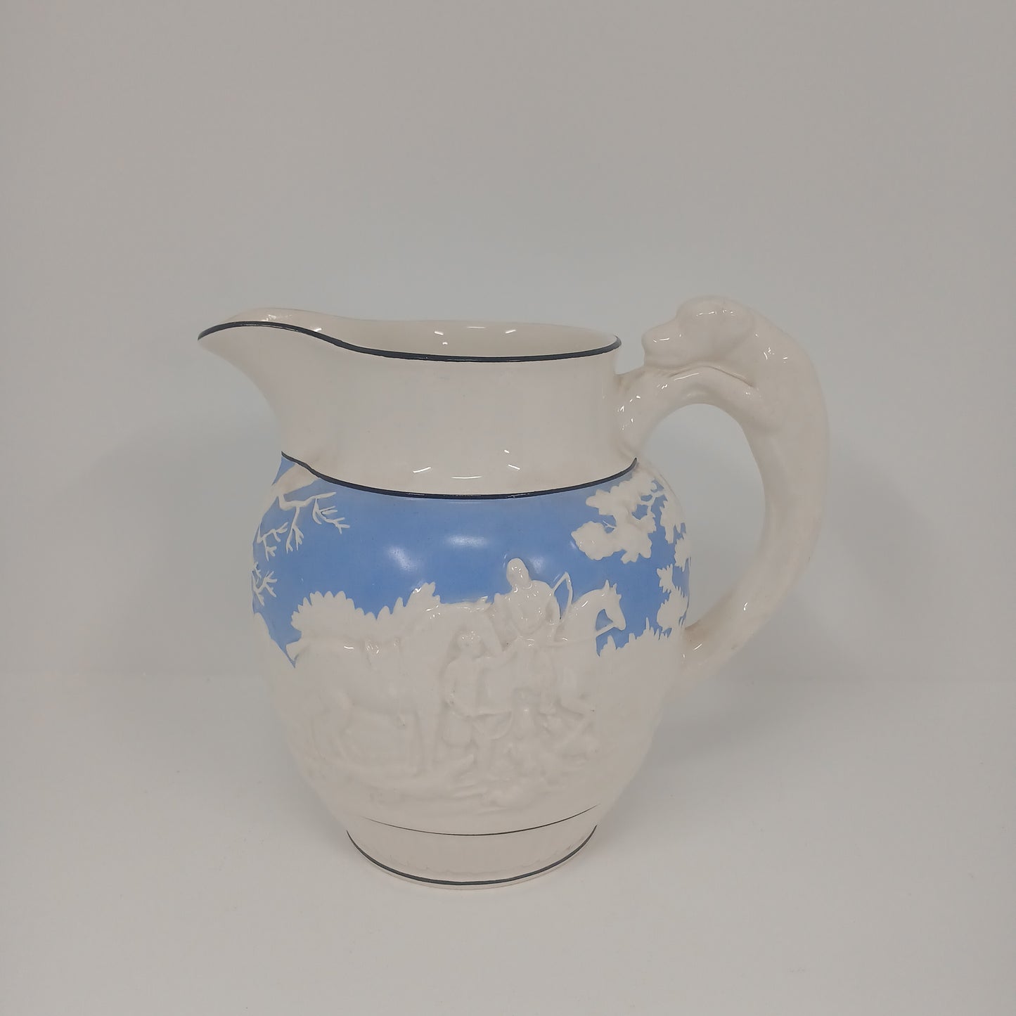 Wedgwood Porcelain Jug ,Hunting Scene