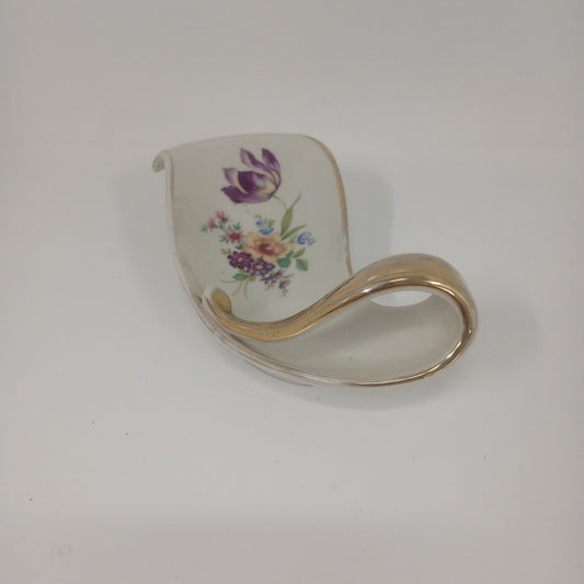 Sauceboat with a Gold Trimmed Handle