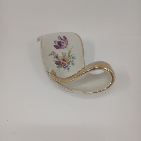 Sauceboat with a Gold Trimmed Handle