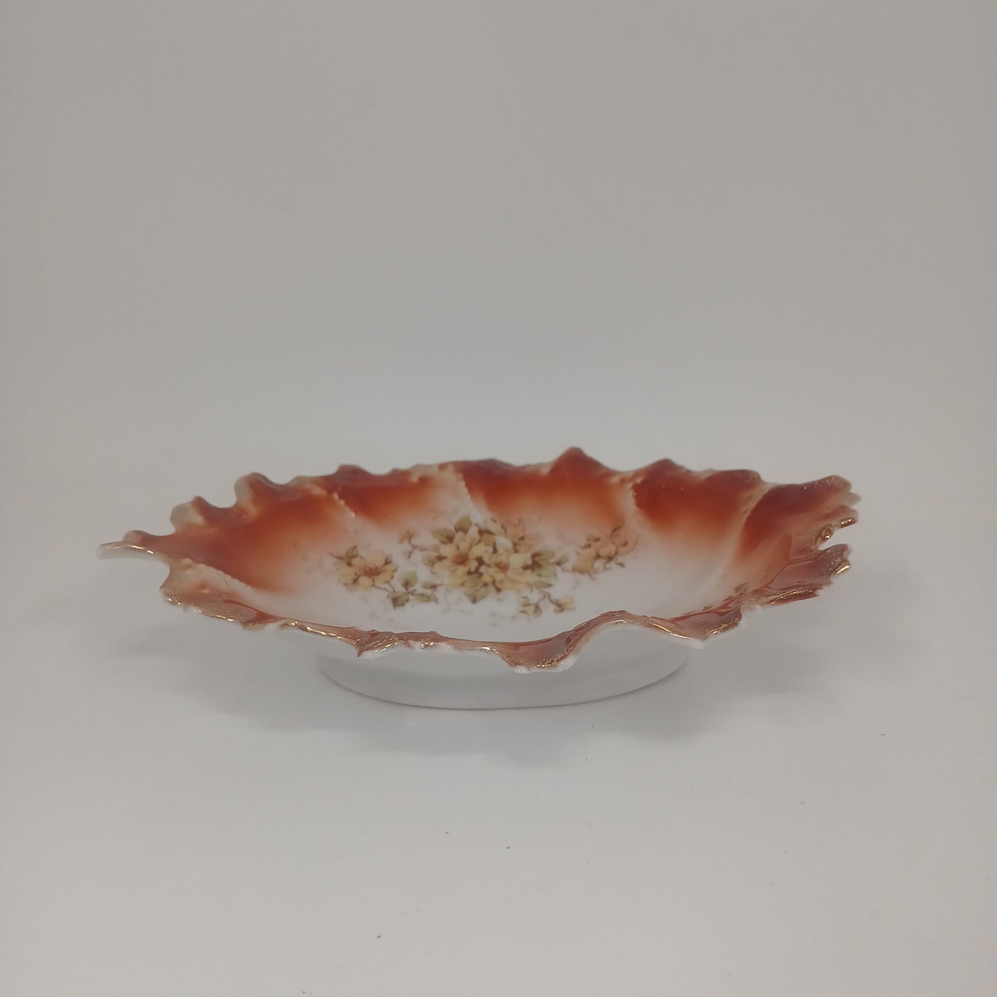 Vintage Reddish Porcelain Dish