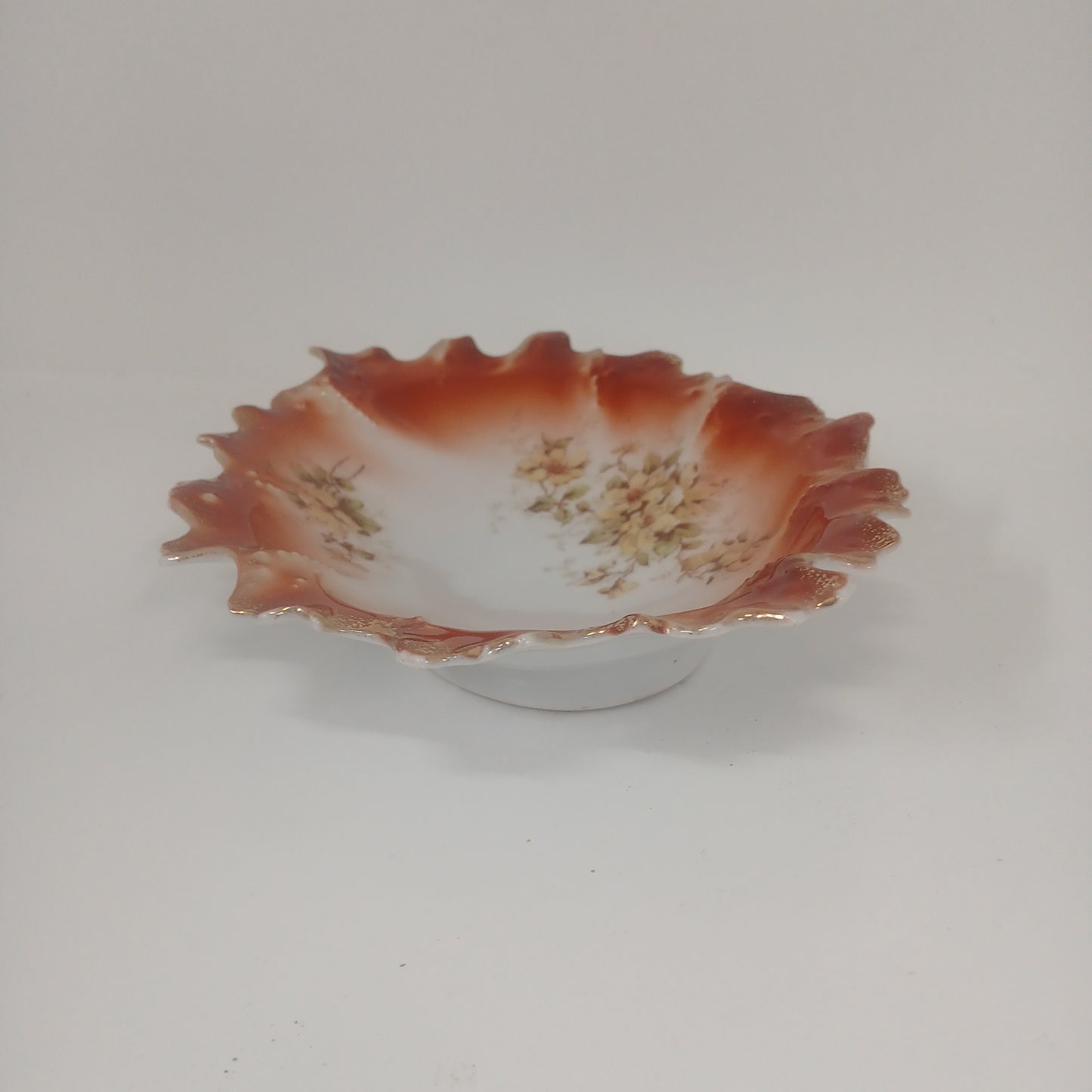 Vintage Reddish Porcelain Dish