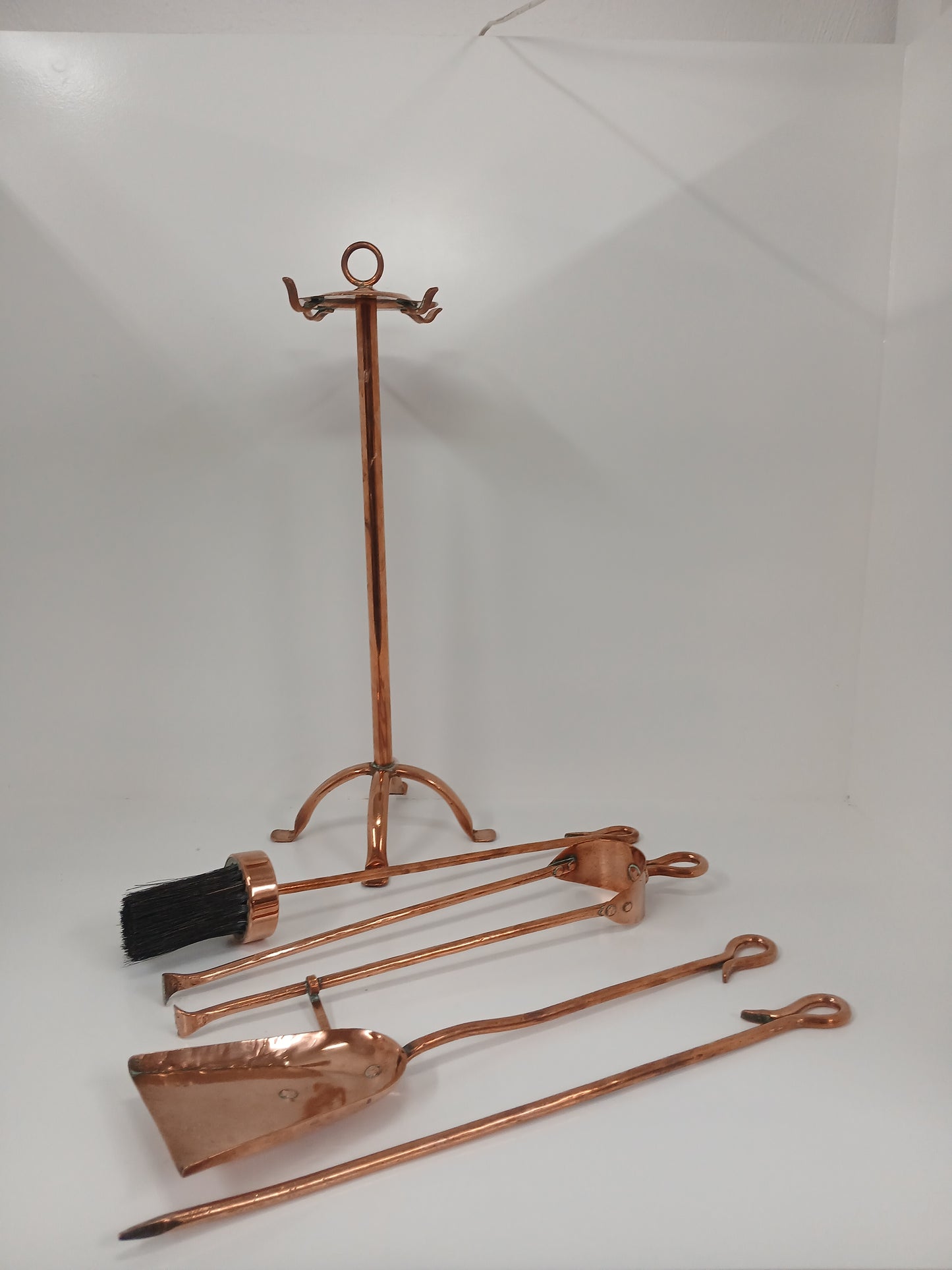 Copper Fire Iron Set