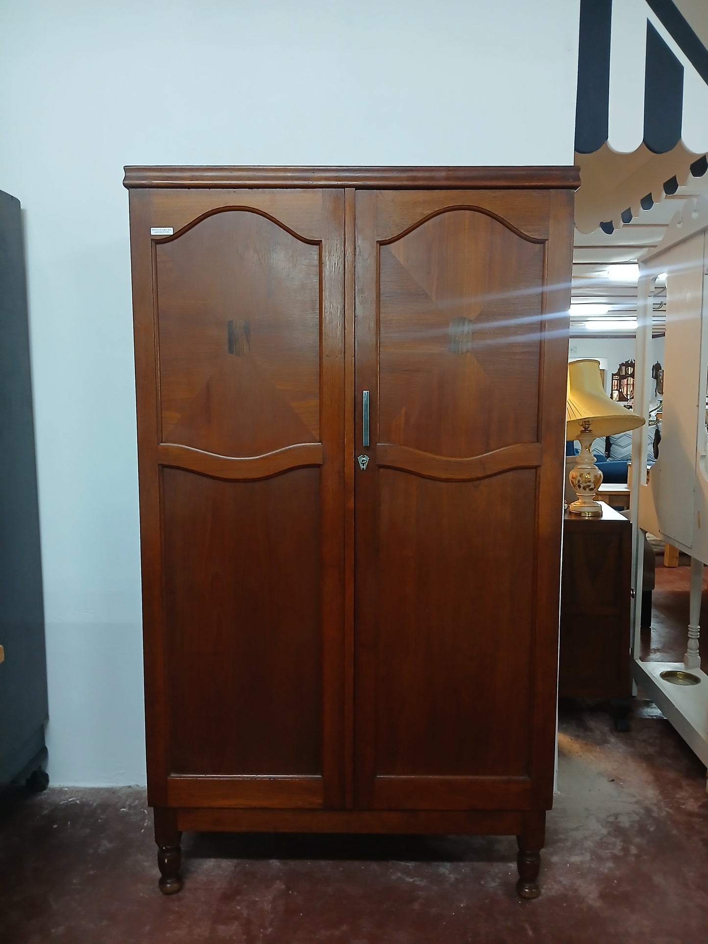 Teak 2 Door Wardrobe