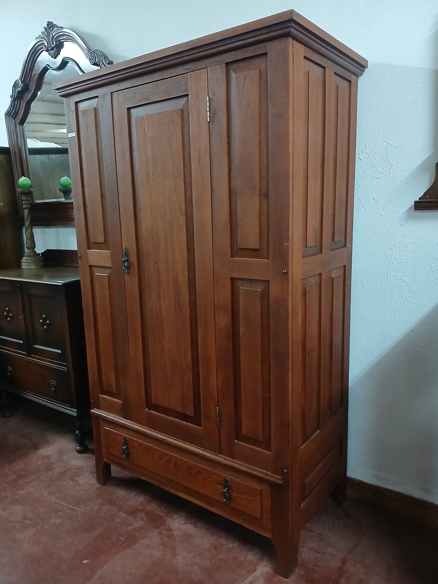 Teak 1 Door Hanging Wardrobe