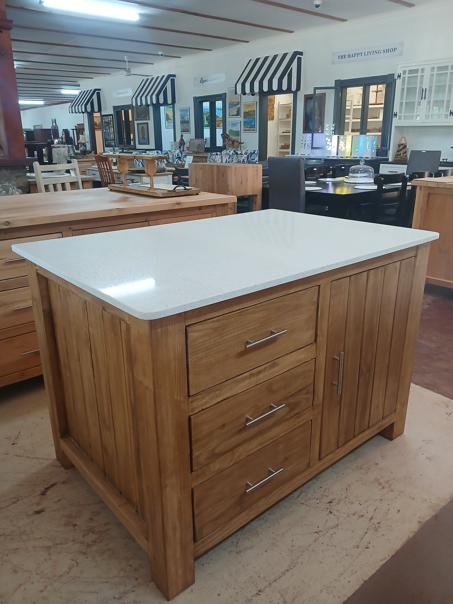 1,3x90 Rustic kitchen Island