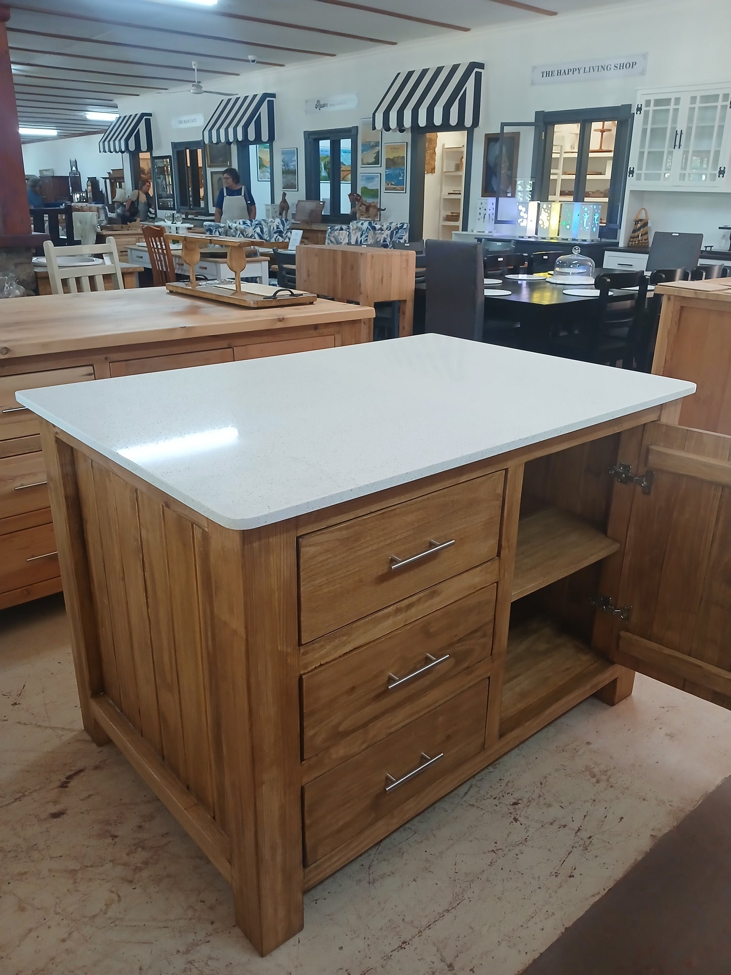 1,3x90 Rustic kitchen Island