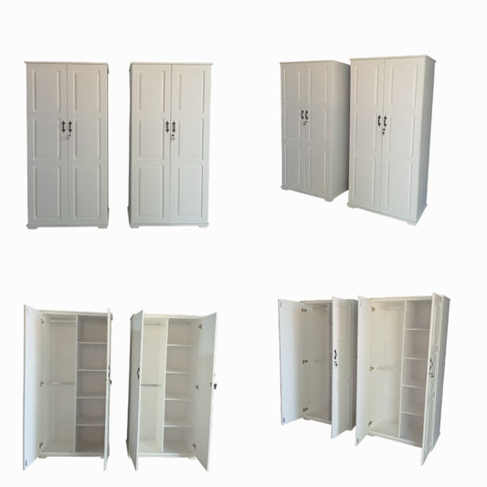 2 Door wardrobe half hanging & shelves