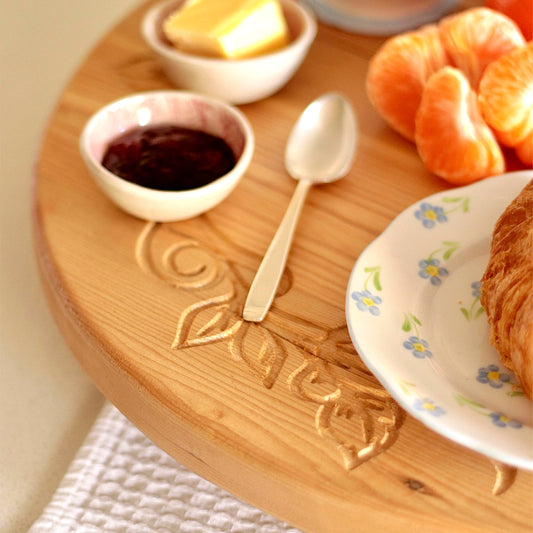 Engraved Lazy Suzan Oregon Pine Small