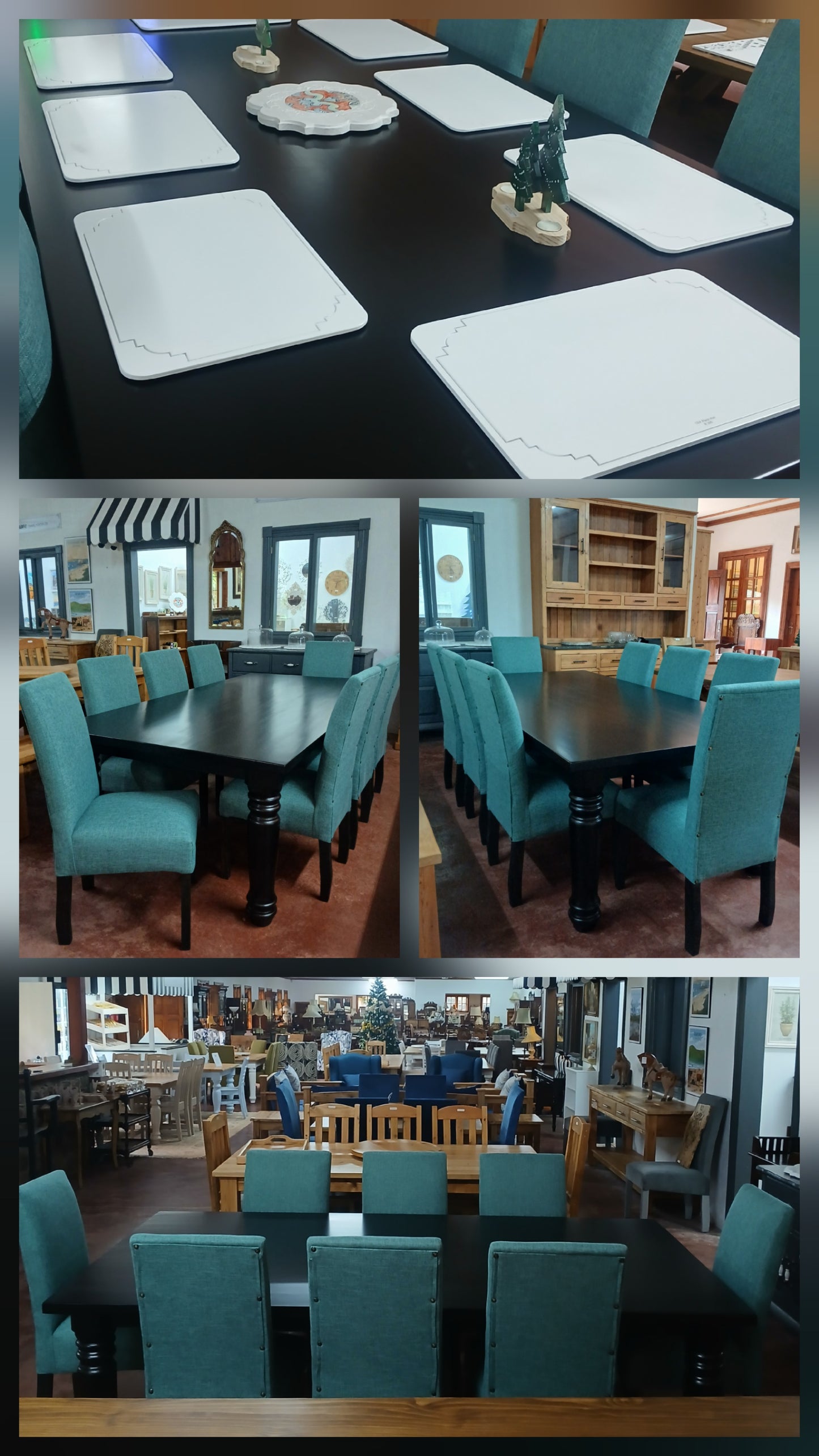 2,4x1,2 Dining table & Upholstered chairs