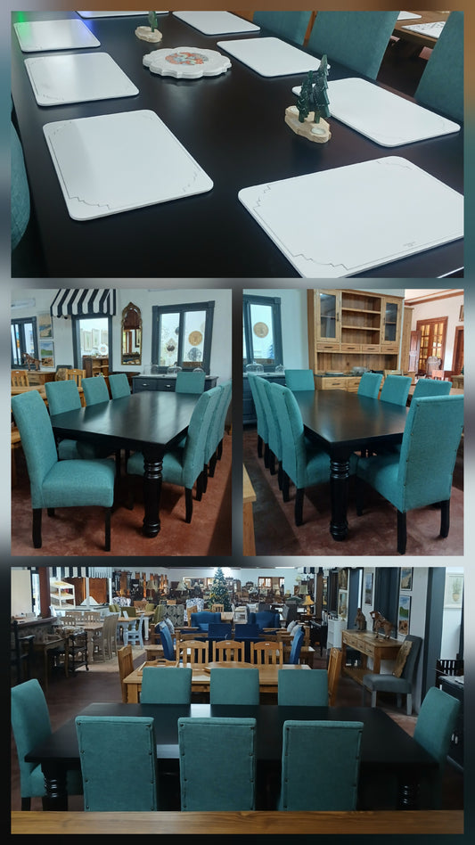 2,4x1,2 Dining table & Upholstered chairs