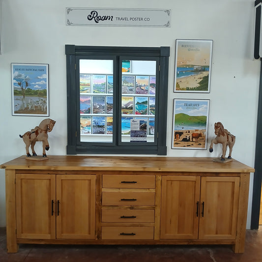 2,5x60x90H Old Oregon pine sideboard