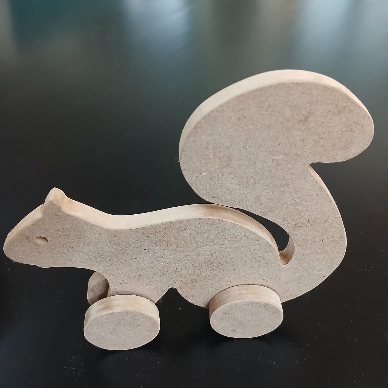 Paintable Wooden Animals on Wheels