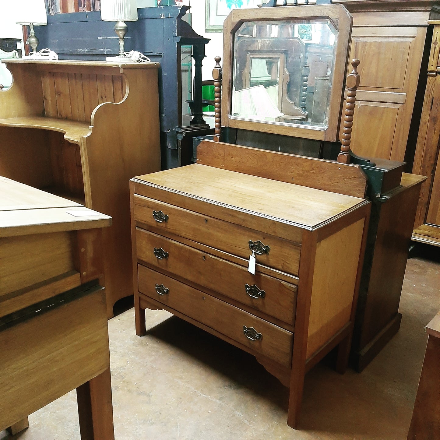 3 Drawer , mirror dressing table
