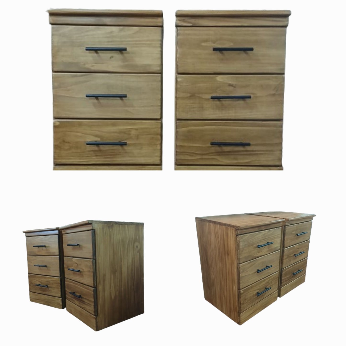 3 Drawer bedside pedestal