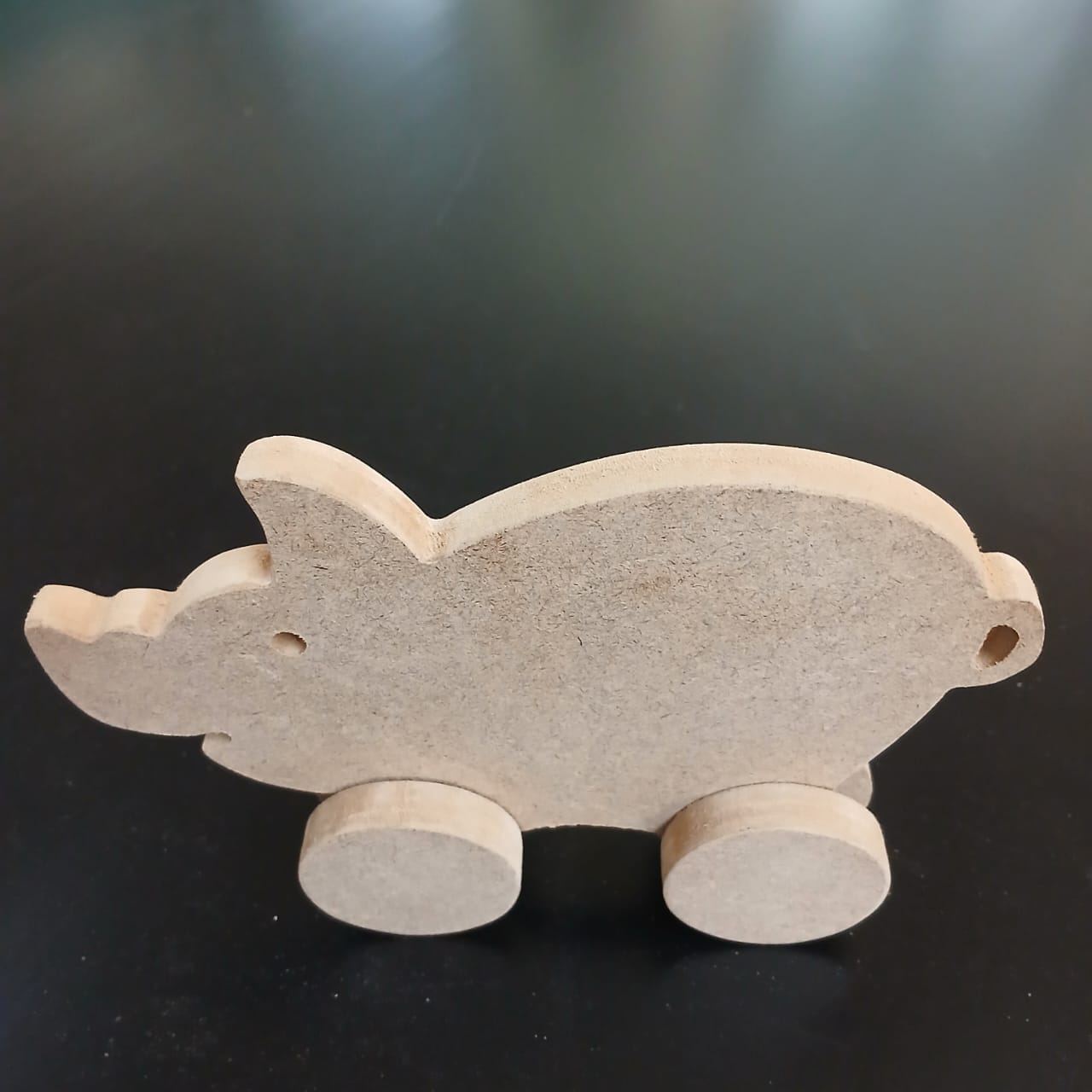 Paintable Wooden Animals on Wheels