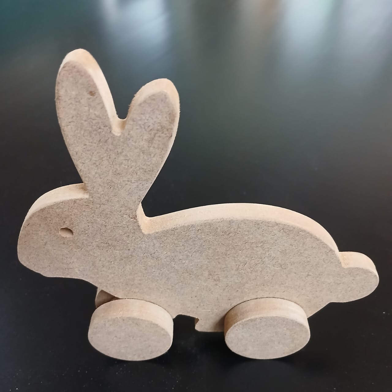 Paintable Wooden Animals on Wheels