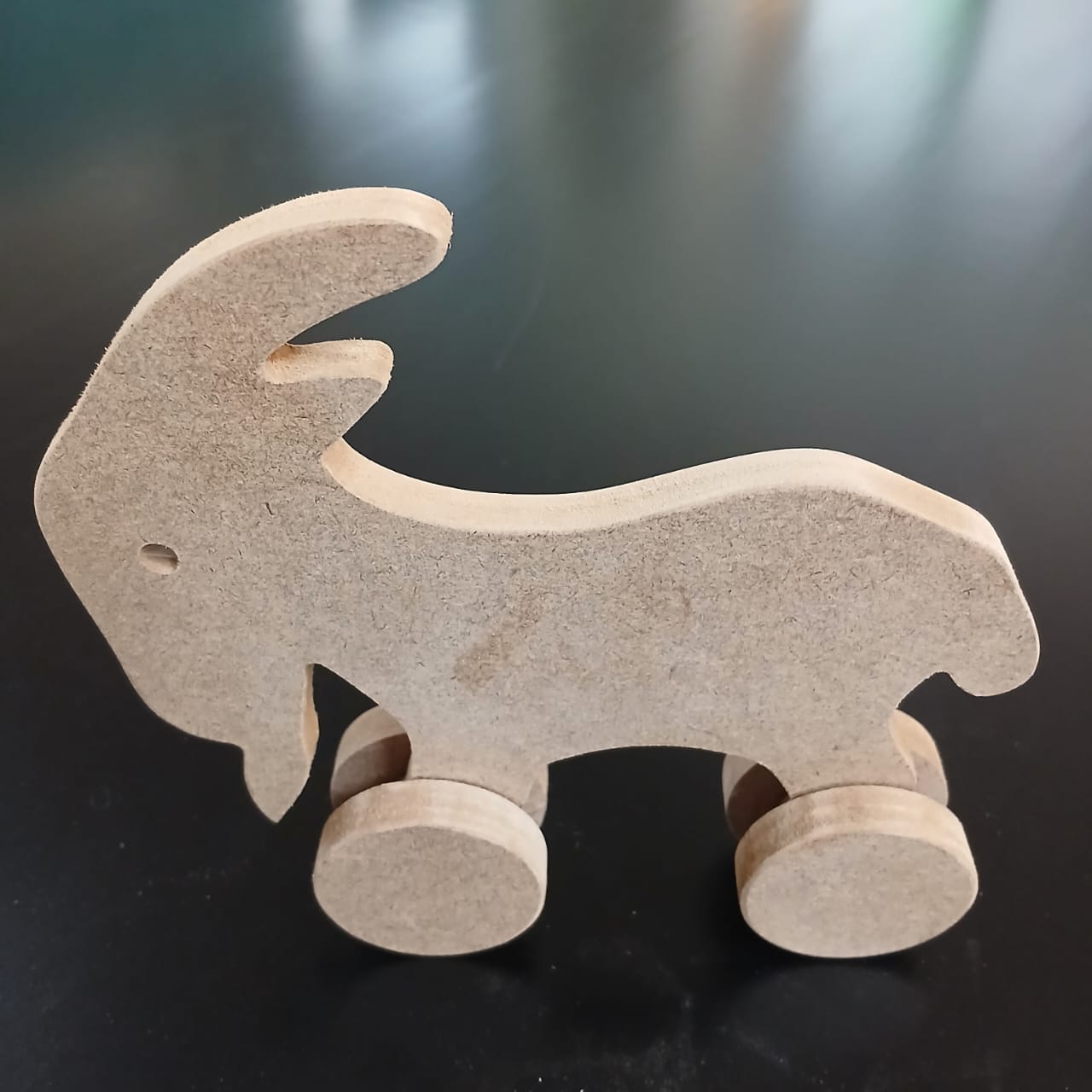 Paintable Wooden Animals on Wheels