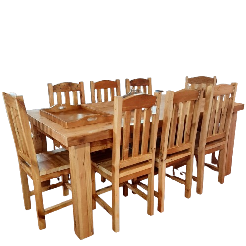 Old Oregon pine 8 seater dining table